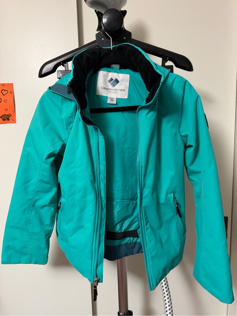 Obermeyer Kids Teal Puffer Ski Jacket